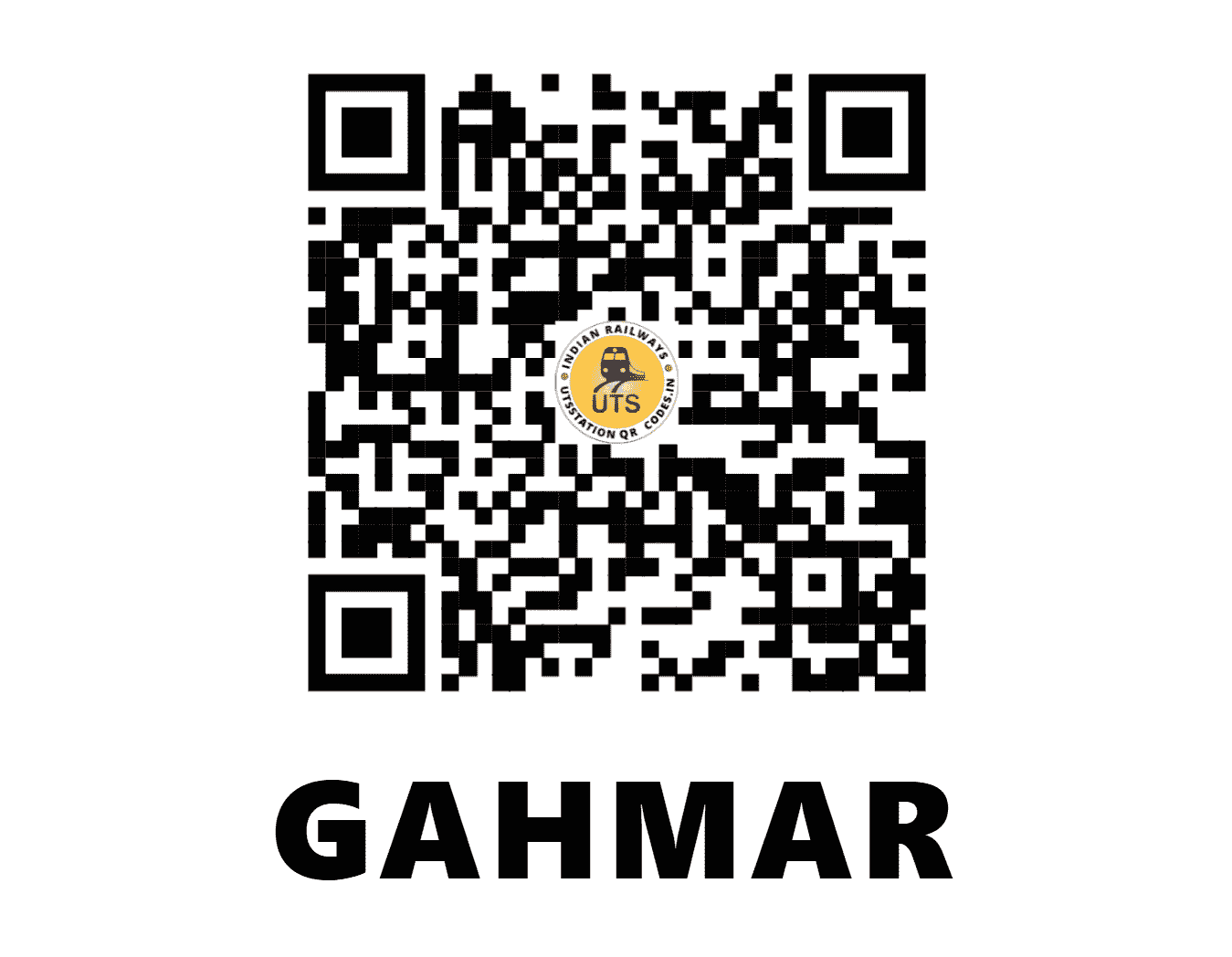 UTS QR Code for GAHMAR - GMR - EC (UTTAR PRADESH)
